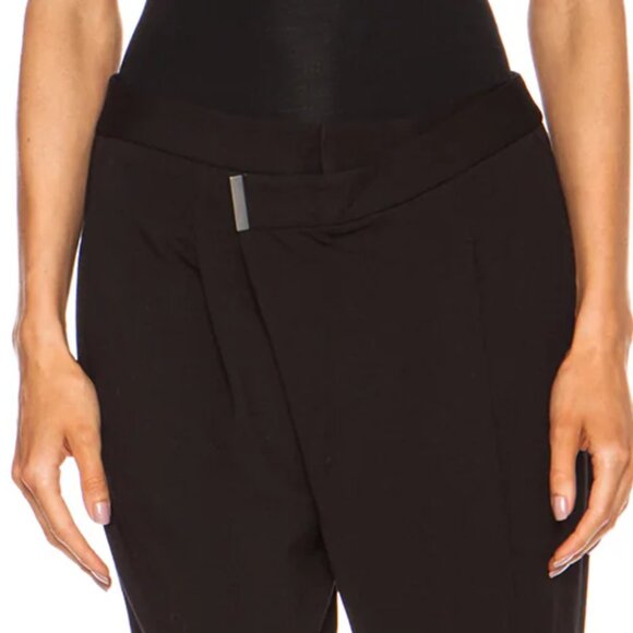 Helmut Lang Villous Origami Rayon-Blend Pants in Black Size S New With Tags - Picture 5 of 11